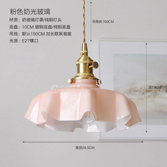 Glass Stone Tablecloth Pendant Light N READY.