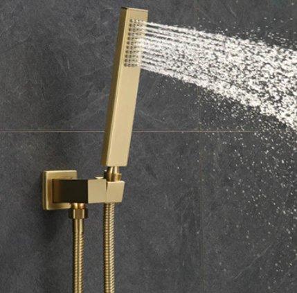 Gold Square Shower Set - DWHOME