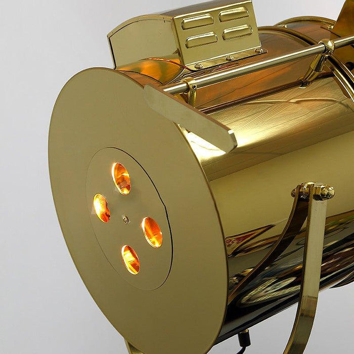 Gold Tripod Vintage Floor Lamp-DWHOME