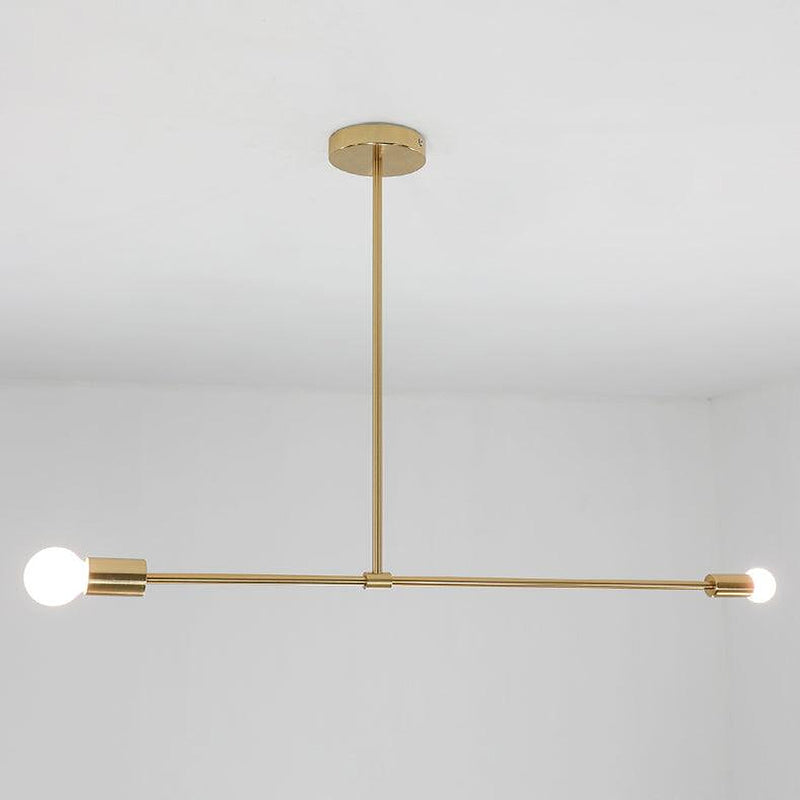 Surry Hills 2 Bulbs Modern Minimalist Line Pendant Light-DWHOME