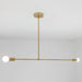 Surry Hills 2 Bulbs Modern Minimalist Line Pendant Light.