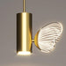 Golden Crystal Butterfly Pendant Light.