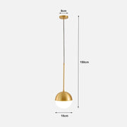 Golden Glass Ball Pendant Light-DWHOME