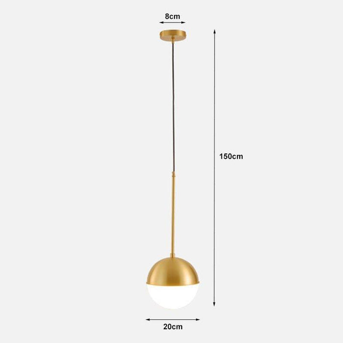 Golden Glass Ball Pendant Light.