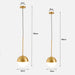 Golden Glass Ball Pendant Light.