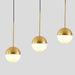 Golden Glass Ball Pendant Light.