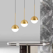 Golden Glass Ball Pendant Light-DWHOME