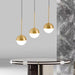 Golden Glass Ball Pendant Light.