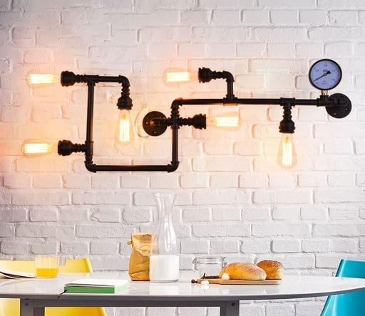 Gostavo Industrial Pipe Wall Lamp.