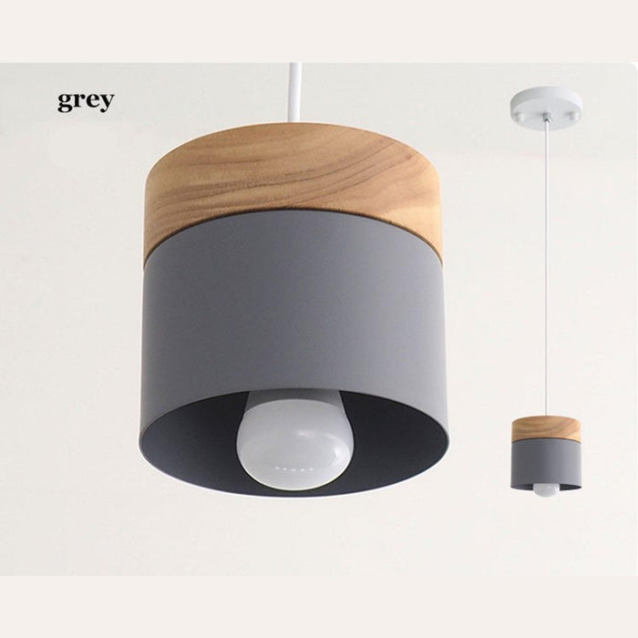 Nordic Style Wooden Macaron Ceiling Light - DWHOME