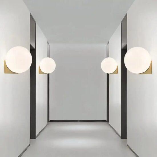 GREGERS Modern Pearl Ball Wall Lamp.