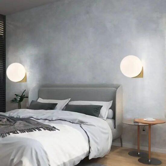 GREGERS Modern Pearl Ball Wall Lamp.