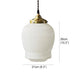 Greta fluted frosted glass mid century modern pendant light.