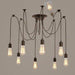 Gundersen Spider Leg Styled Industrial Rustic Chandelier.