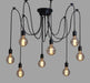 Gundersen Spider Leg Styled Industrial Rustic Chandelier.