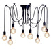 Gundersen Spider Leg Styled Industrial Rustic Chandelier.