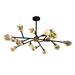 Diamante Crystal Branch Chandelier, Black-DWHOME