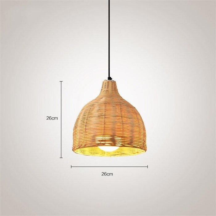 Handmade Japanese Style Bamboo Pendant Lamps.