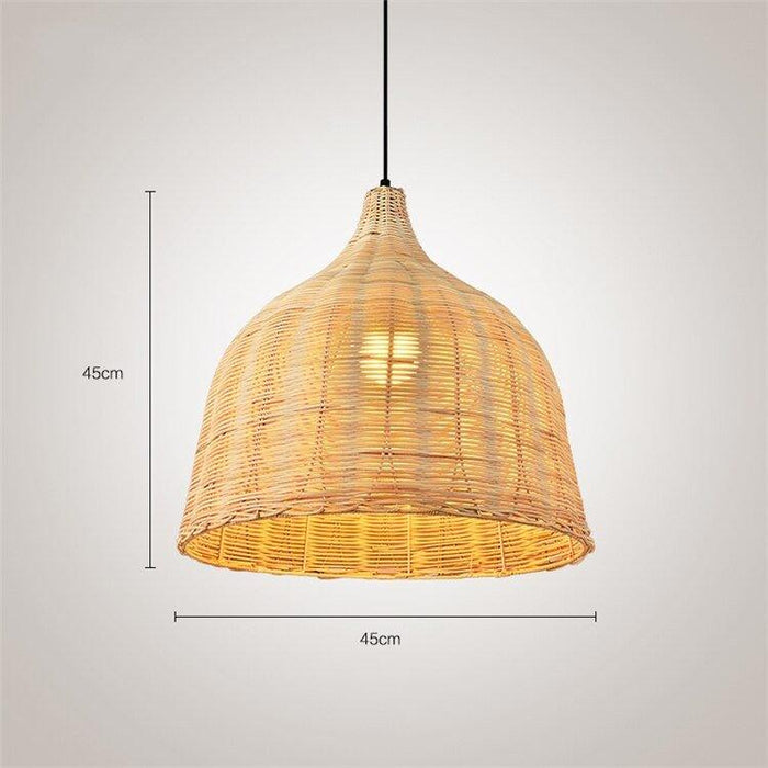 Handmade Japanese Style Bamboo Pendant Lamps.