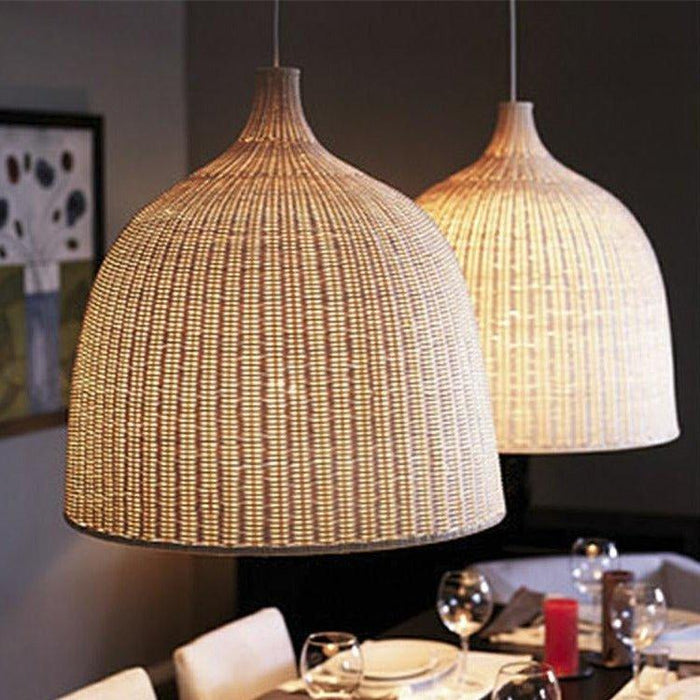 Handmade Japanese Style Bamboo Pendant Lamps.