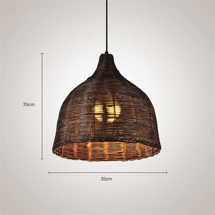 Handmade Japanese Style Bamboo Pendant Lamps.