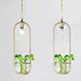 Hanging Plant Vase Brass Pendant Light.