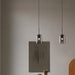 Harper Double Glass Shade Modern Minimalist Pendant Light.