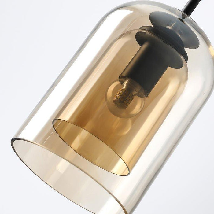 Harper Double Glass Shade Modern Minimalist Pendant Light.