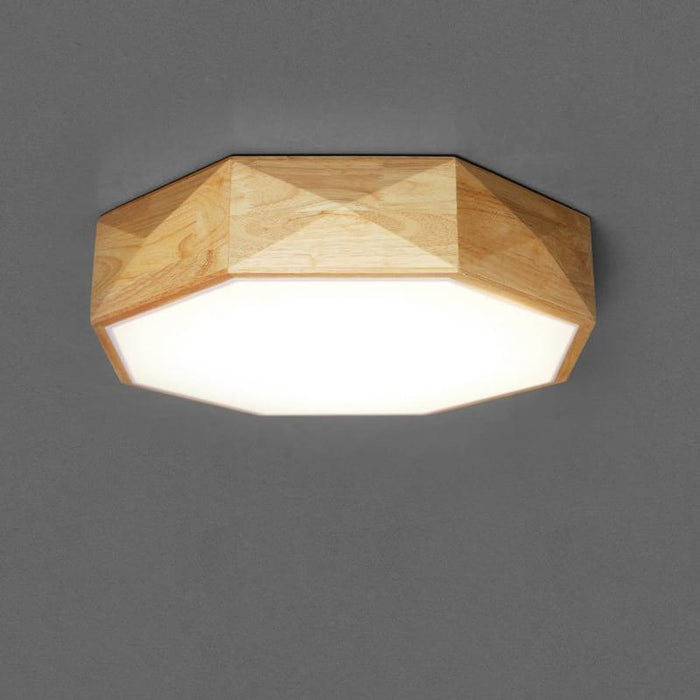 Havano Wooden Geometry Octagon Ceiling Lamp - DWHOME