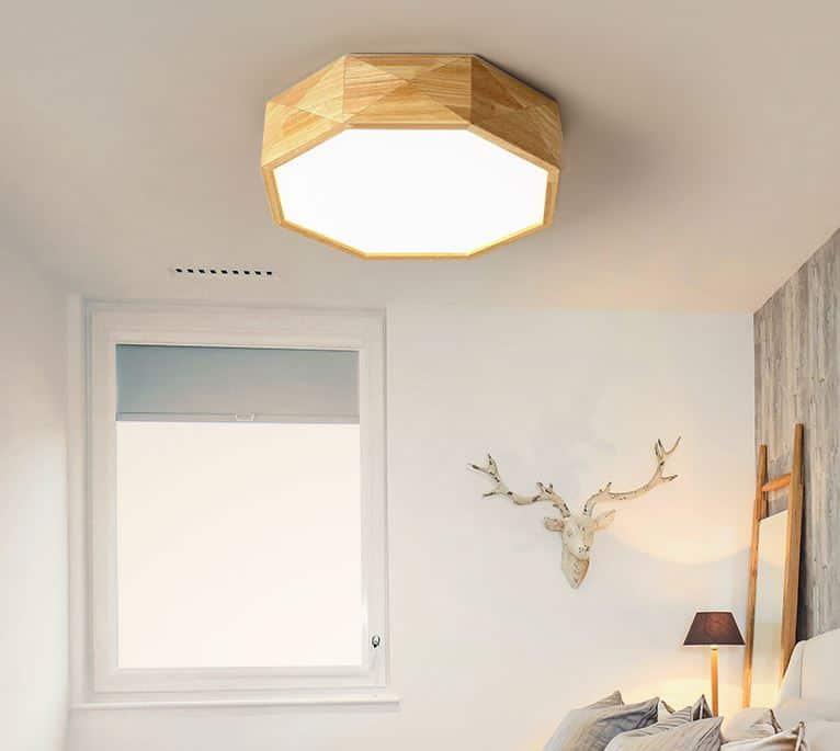 Havano Wooden Geometry Octagon Ceiling Lamp - DWHOME