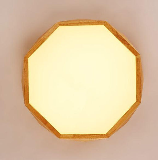 Havano Wooden Geometry Octagon Ceiling Lamp - DWHOME