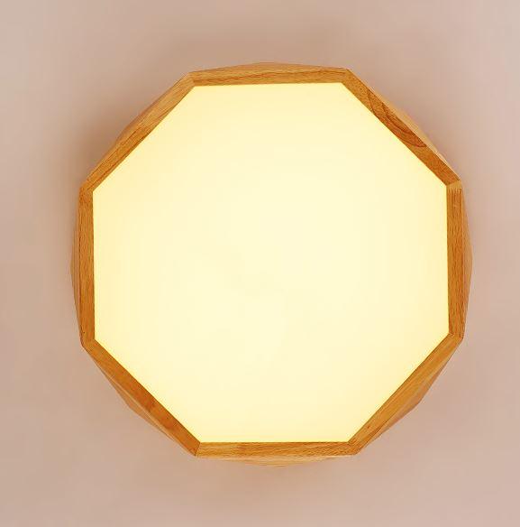 Havano Wooden Geometry Octagon Ceiling Lamp - DWHOME