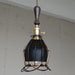 Hectar Industrial Loft Pendant Light With Wooden Handle.