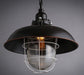 Helmut Glass Shade Industrial Pendant Light (short).