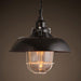 Helmut Glass Shade Industrial Pendant Light (short).