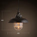 Helmut Glass Shade Industrial Pendant Light (short).