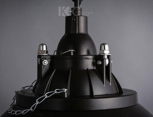 Helmut Glass Shade Industrial Pendant Light (short).