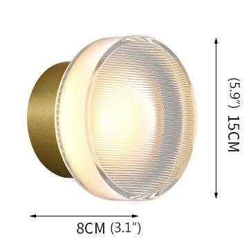 Henley Round Glass Wall Light - DWHOME