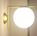 Hildur Modern Frosted Glass Ball Wall Lamp.