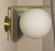 Hildur Modern Frosted Glass Ball Wall Lamp.