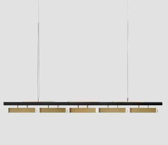 Hoveedo Modern Sleek Long Bar Pendant Lamp.