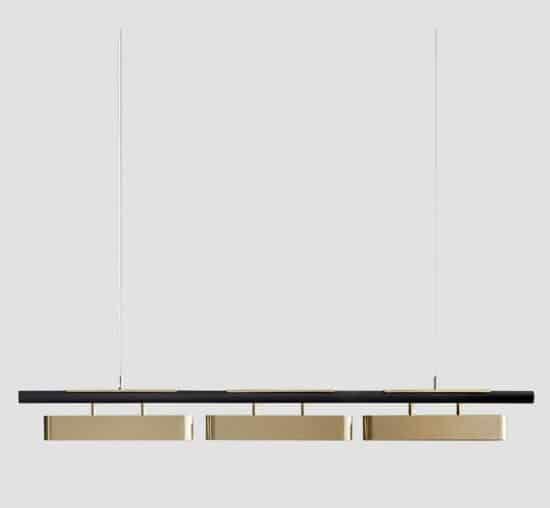 Hoveedo Modern Sleek Long Bar Pendant Lamp.