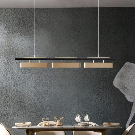 Hoveedo Modern Sleek Long Bar Pendant Lamp.