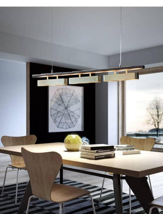 Hoveedo Modern Sleek Long Bar Pendant Lamp.