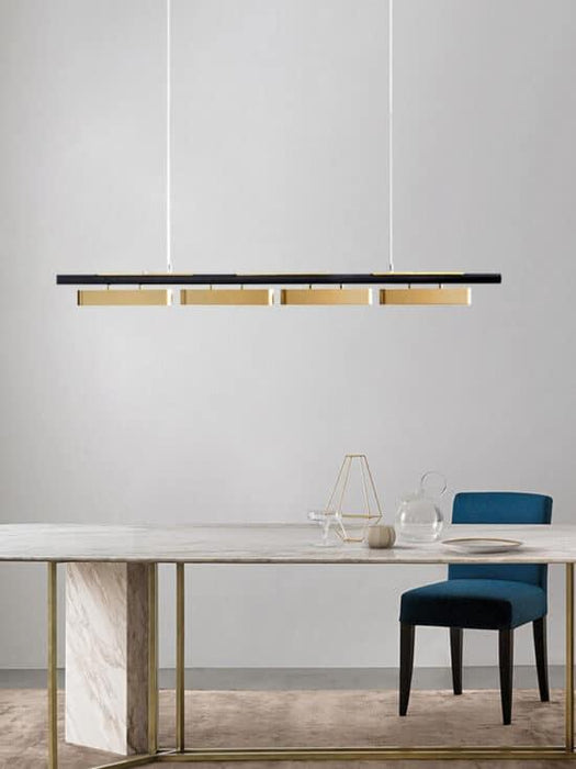 Hoveedo Modern Sleek Long Bar Pendant Lamp.