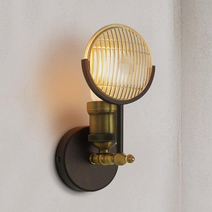 Huberman Fresnel Lens Brass Fitting Wall Light.