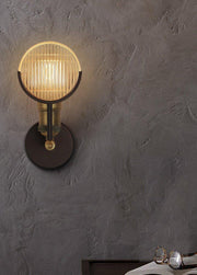 Huberman Fresnel Lens Brass Fitting Wall Light-DWHOME