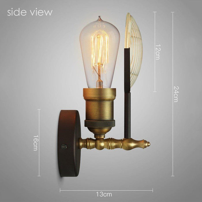 Huberman Fresnel Lens Brass Fitting Wall Light.