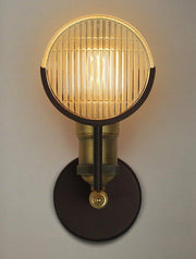 Huberman Fresnel Lens Brass Fitting Wall Light-DWHOME