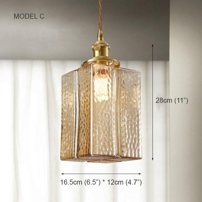 Hubert Glass Art Deco Pendant Light.